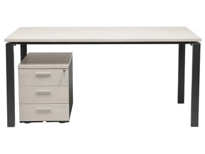 Офисный стол NT 120x70 белое дерево/антрацит